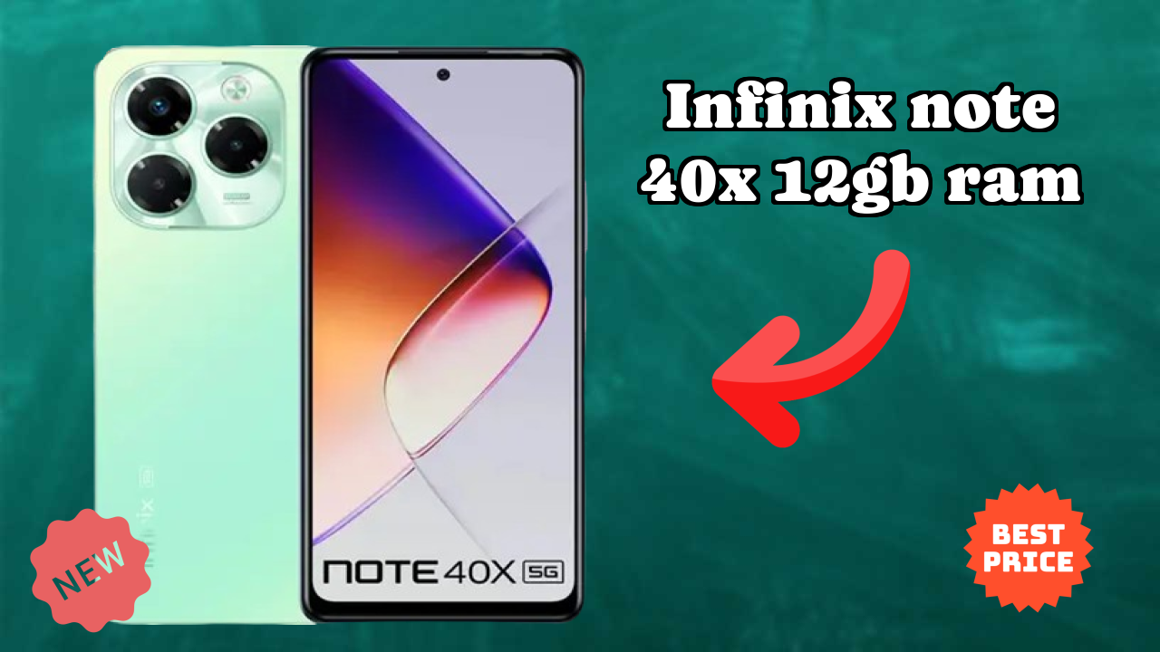 Infinix Note 40X 12GB RAM Display Size: 6.78 Inches (17.22 Cm) Screen Quality